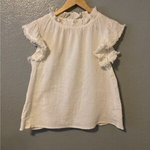 THML White Ruffled  Top